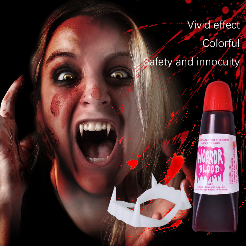 Cosplay Prop Paint - Set di Denti da Vampiro per