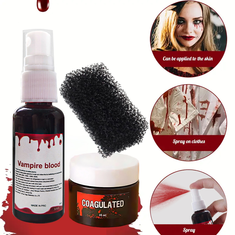 Body Paint Sfx - Kit Trucco Sangue Finto per Halloween