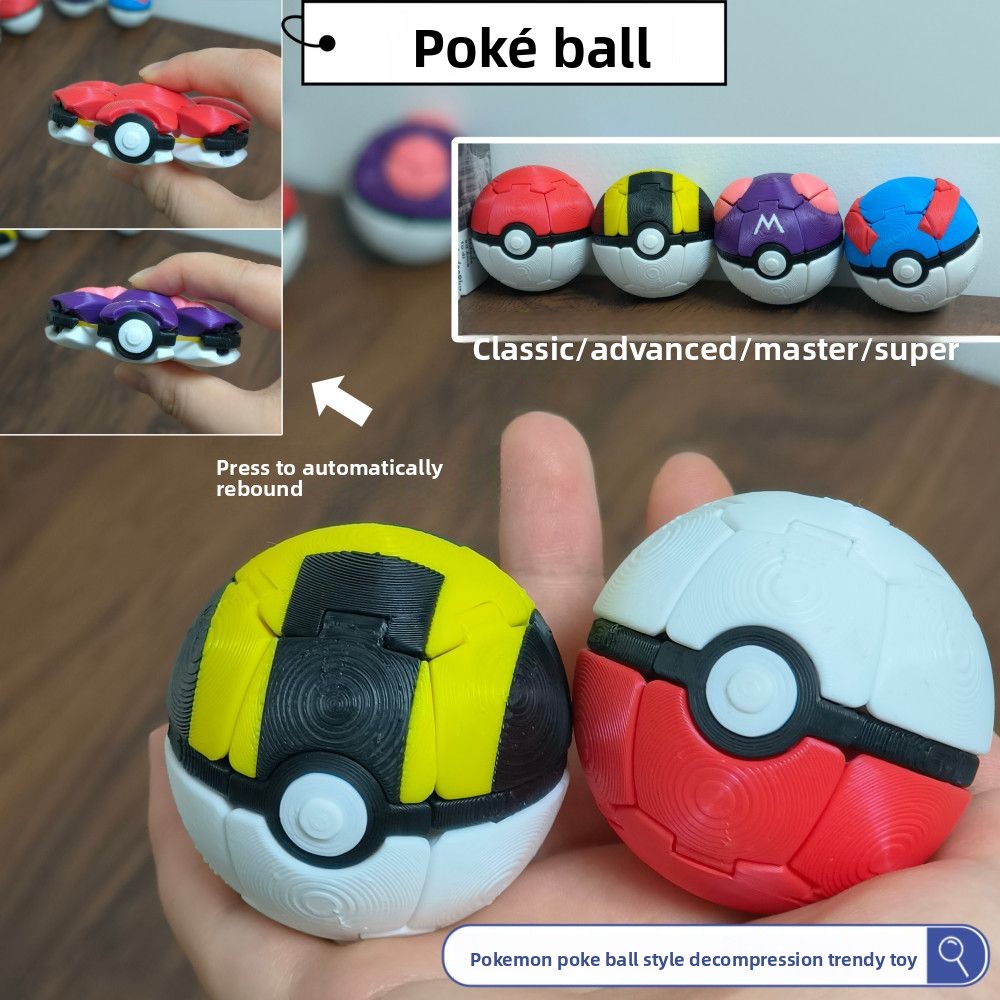 Pokeball Cosplay Prop - Nuova Poké Ball 3D Trasformabile a