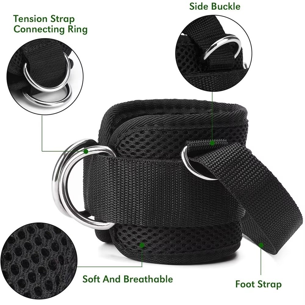 D Ring Strap - Cinghie per Caviglia da Palestra con
