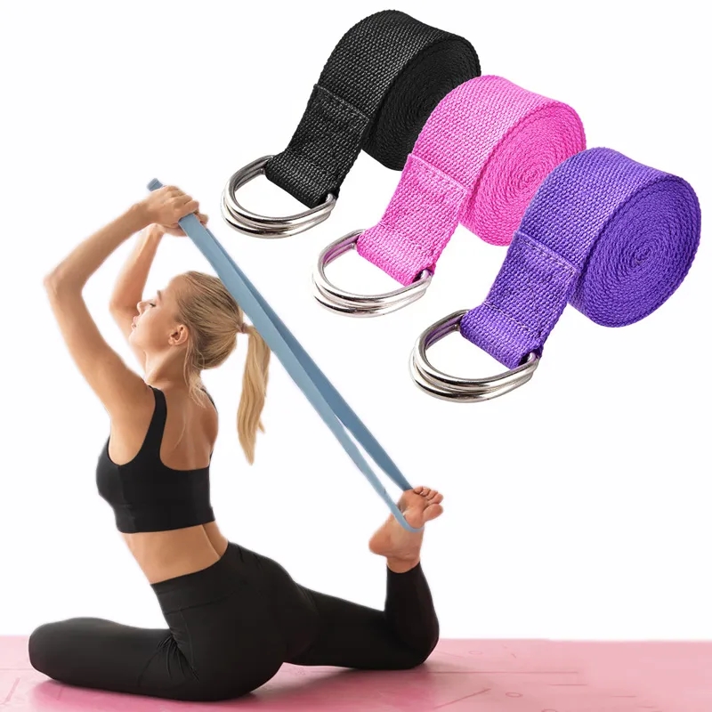 D Ring Strap - 183*3.8 cm Cinghia di Yoga Cotone