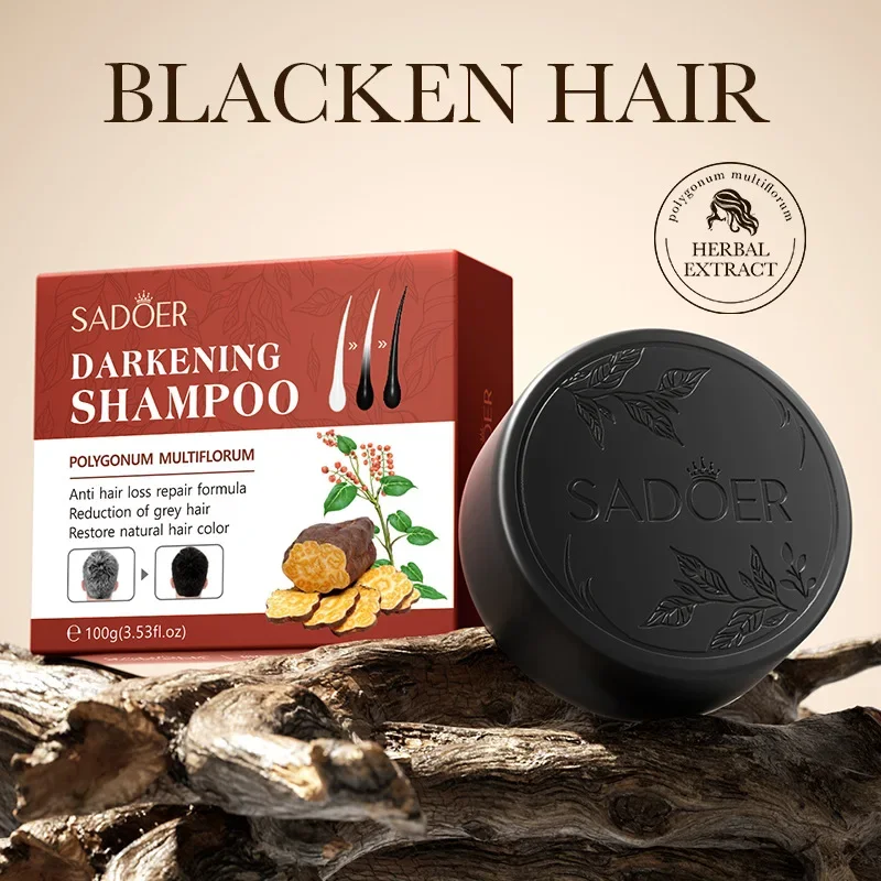 Hair Spray Color - 100g Polygonum Multiflorum Shampoo saponetta riparazione
