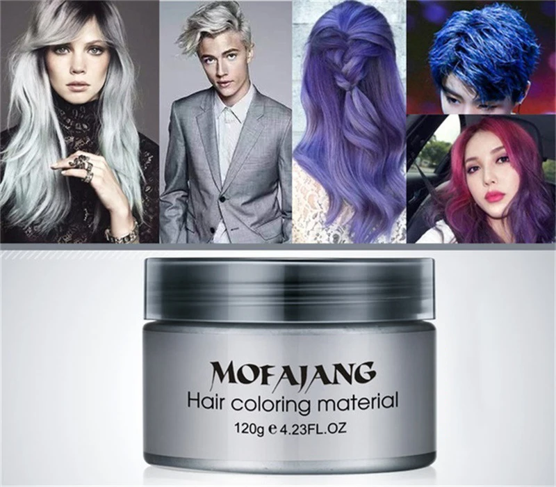 Hair Spray Color - 1 pz Mofajang Cera Colorante per
