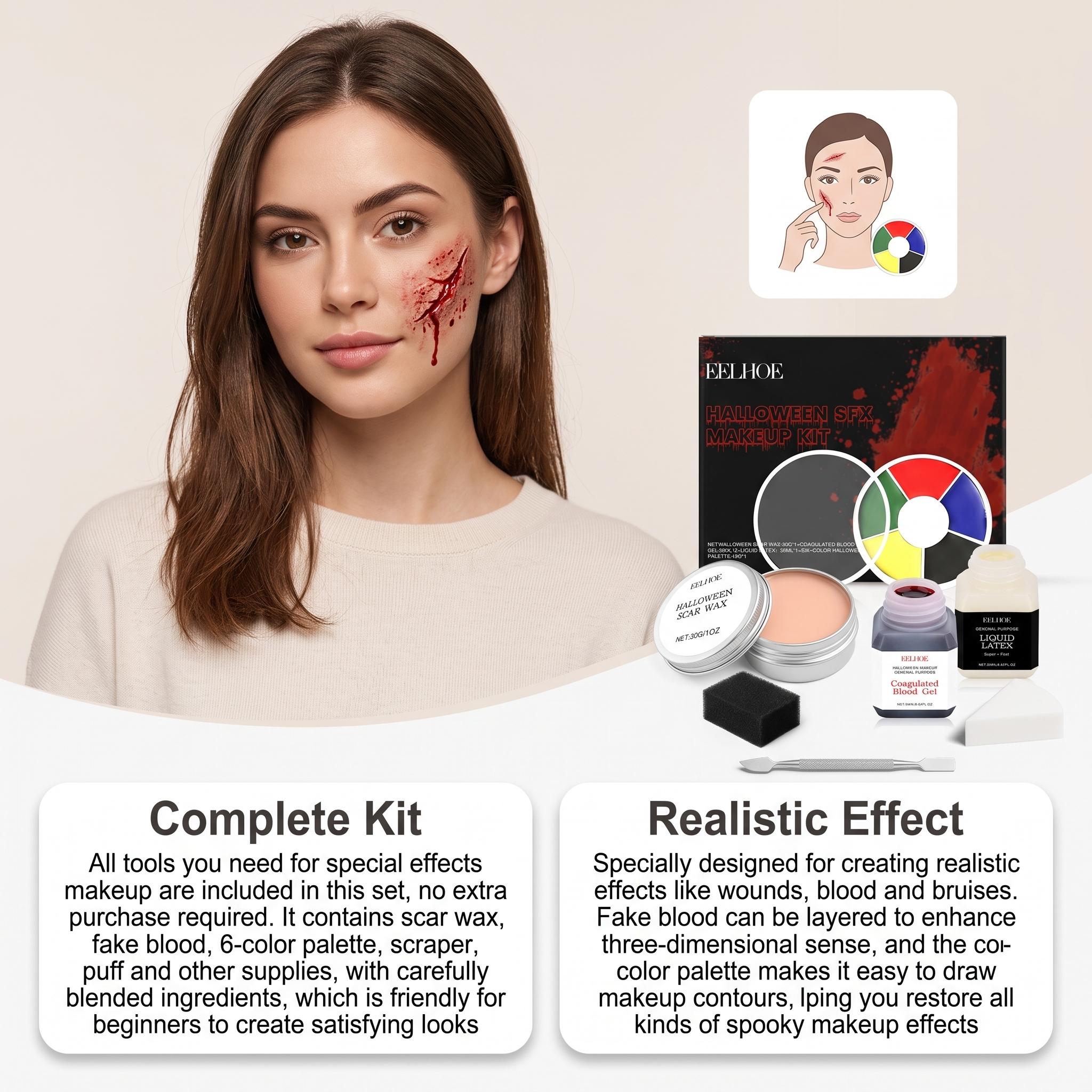 EELHOE Kit Trucco Halloween SF - Body Paint Sfx recensione e prezzo