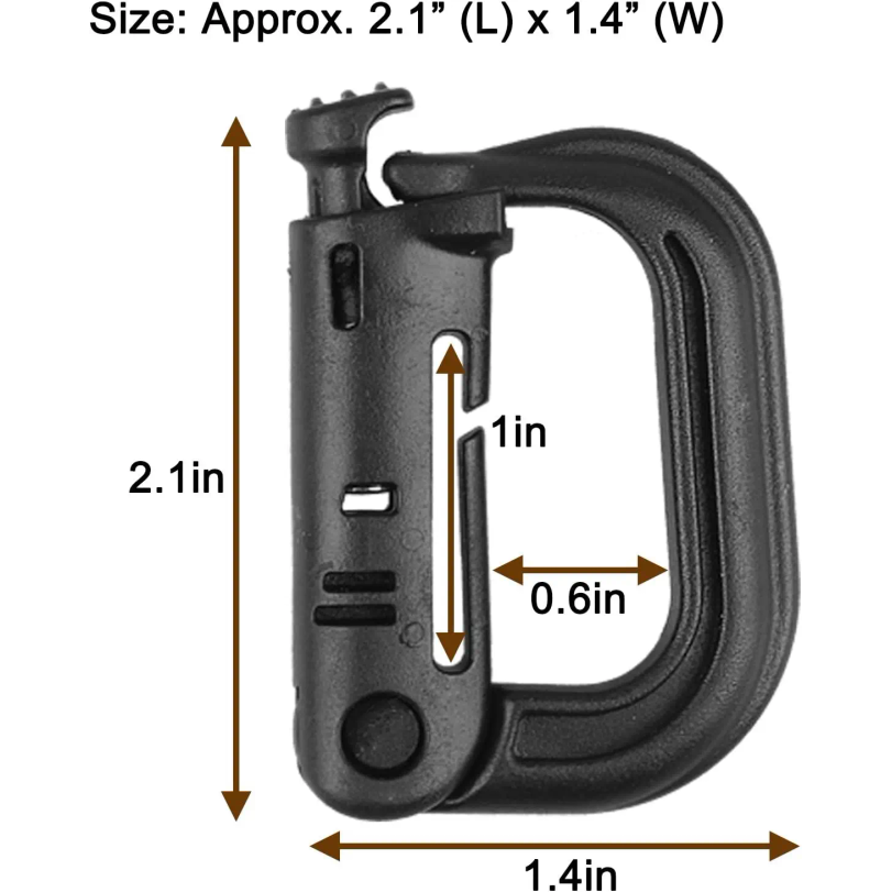 5 Pezzi Moschettone Tattico in - D Ring Strap recensione e prezzo